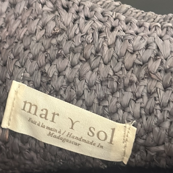 Mar y sol serena tote bag in gray - Picture 5 of 5